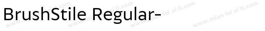 BrushStile Regular字体转换